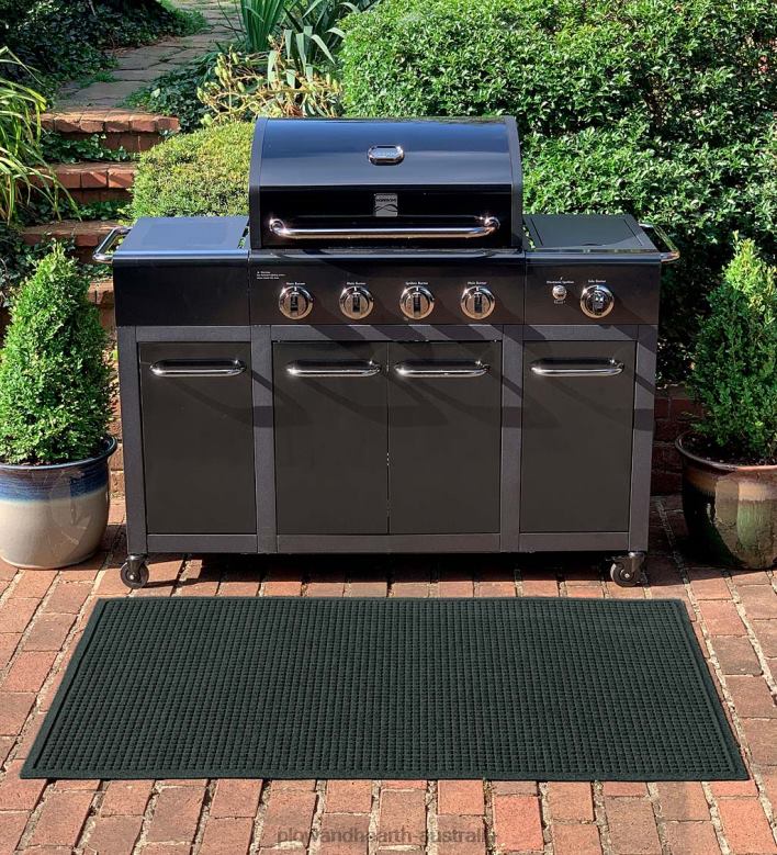 Plow & Hearth Waterhog Square Pattern Grill Mat - Bordeaux P22BD1065 Yard & Garden