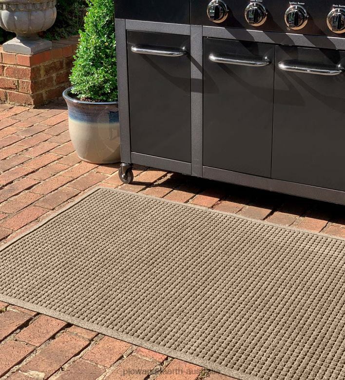 Plow & Hearth Waterhog Square Pattern Grill Mat - Bordeaux P22BD1065 Yard & Garden