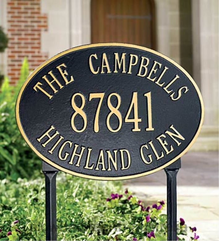 Plow & Hearth Address Plaques P22BD716 Yard & Garden