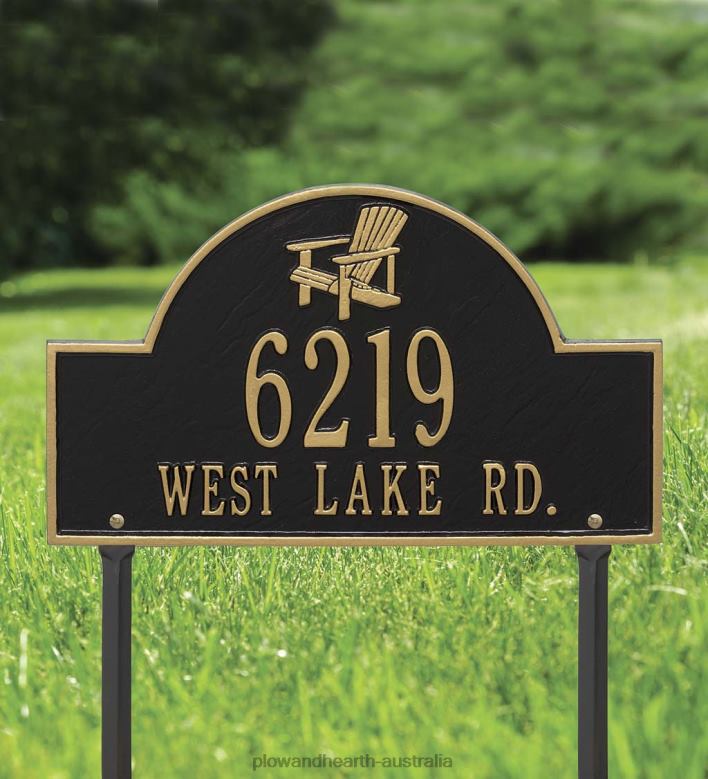 Plow & Hearth Adirondack Lawn Plaque - BLACK P22BD713 Yard & Garden
