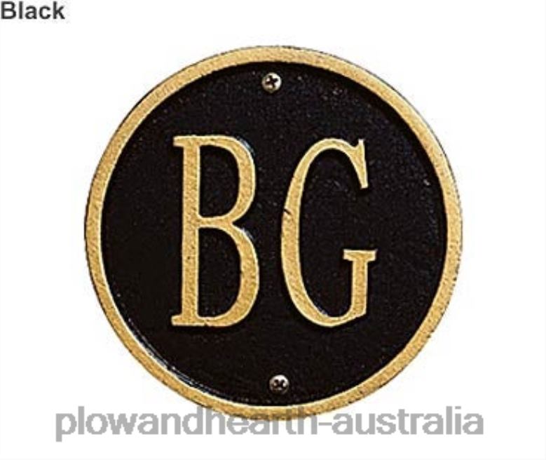 Plow & Hearth Richmond Vertical Wall Plaque - BLACK P22BD702 Yard & Garden