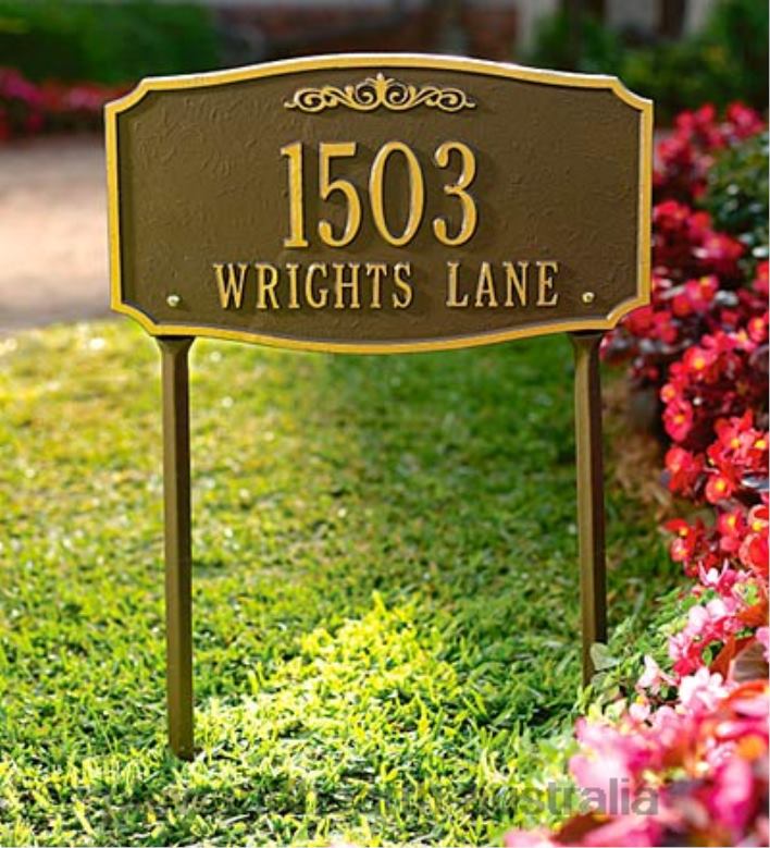 Plow & Hearth Scarborough Address Plaques P22BD708 Yard & Garden