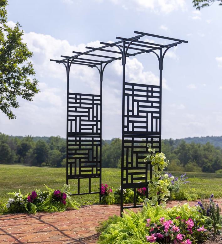 Plow & Hearth Geometric Pagoda Arbor P22BD664 Yard & Garden