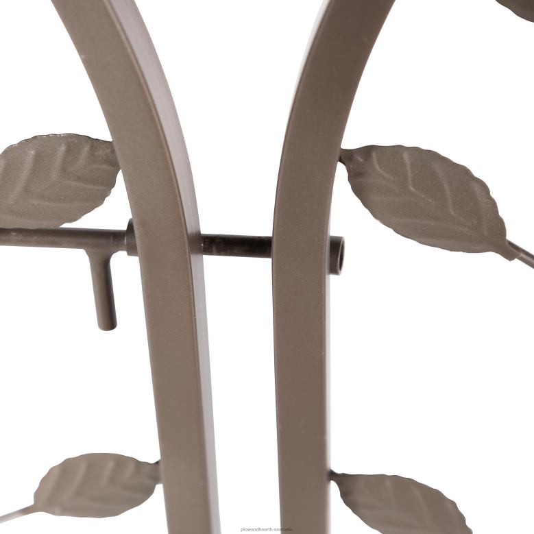 Plow & Hearth Metal Arched Birds and Leaves Garden Arbor with Gate P22BD653 Yard & Garden