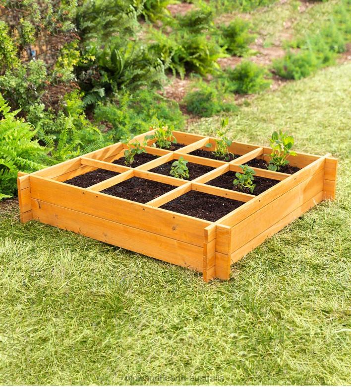Plow & Hearth Wood Raised Garden Bed P22BD1000 Yard & Garden