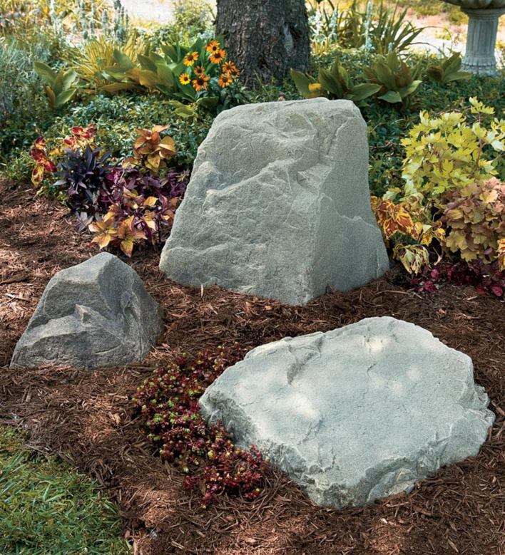 Plow & Hearth Small Mock Rock - Brown P22BD729 Yard & Garden