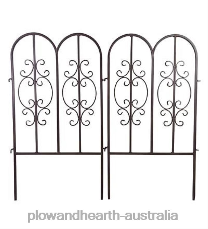 Plow & Hearth Montebello Iron Garden Fencing P22BD671 Yard & Garden