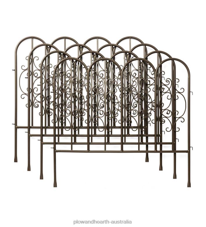 Plow & Hearth Montebello Iron Garden Fencing P22BD671 Yard & Garden