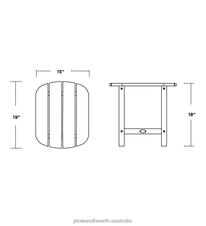 Plow & Hearth POLYWOOD Adirondack Furniture P22BD679 Yard & Garden
