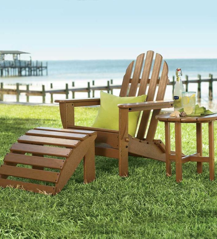 Plow & Hearth Poly-Wood Adirondack Furniture P22BD677 Yard & Garden