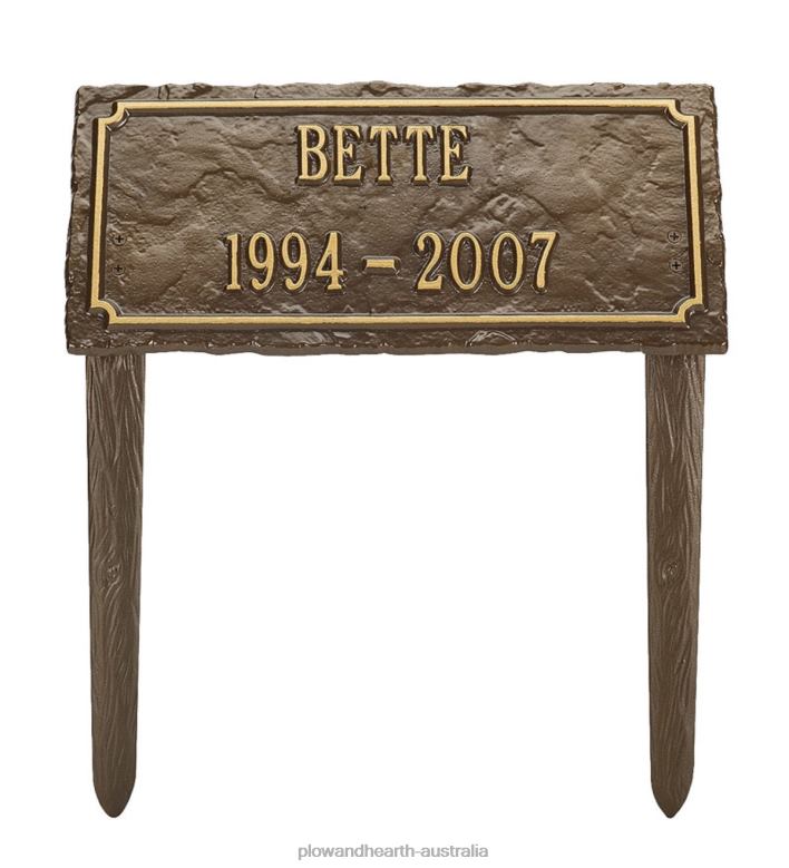 Plow & Hearth Bronze Classic Pet Memorial - Bronze P22BD701 Yard & Garden