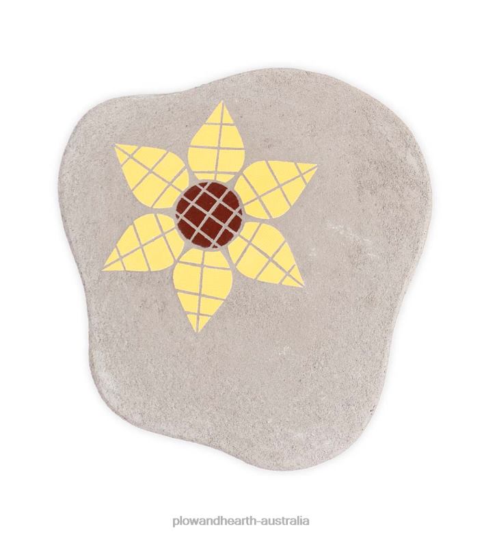 Plow & Hearth Mosaic Stepping Stone - Yellow P22BD691 Yard & Garden