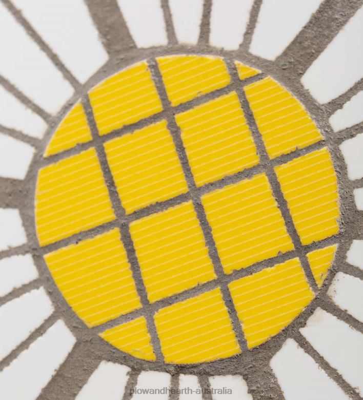 Plow & Hearth Mosaic Stepping Stone - Yellow P22BD691 Yard & Garden