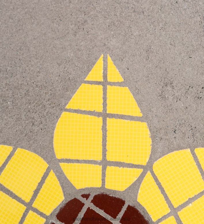 Plow & Hearth Mosaic Stepping Stone - Yellow P22BD691 Yard & Garden