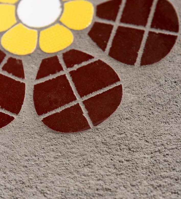 Plow & Hearth Mosaic Stepping Stone - Yellow P22BD691 Yard & Garden