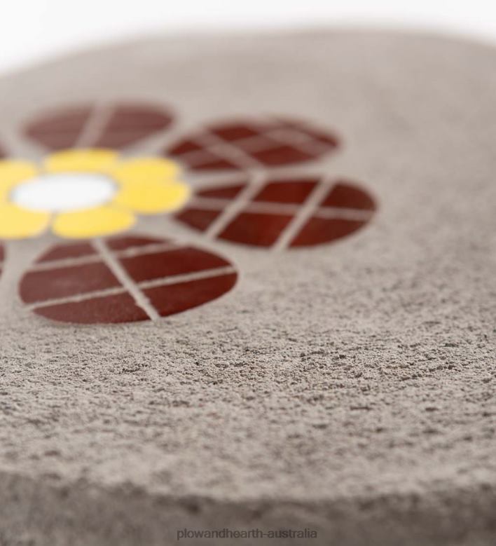 Plow & Hearth Mosaic Stepping Stone - Yellow P22BD691 Yard & Garden