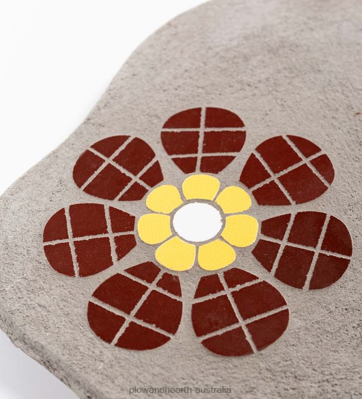 Plow & Hearth Mosaic Stepping Stone - Yellow P22BD691 Yard & Garden